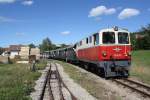 Am 08.Sept.2012 stieg beim R16903, gezogen von der NVOG 2095.05, im Bf. St. Martin bei Weitra eine Gruppe von 50 Personen zu.