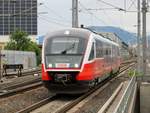 Graz. Seit Fahrplanwechsel 2020 gibt es zusätzliche Zugläufe zwischen Graz und Werndorf. Ab 11.05.2020 fuhr dieser Dieseltriebwagen der Reihe 5022 auf der Linie S5, hier in Don Bosco. 