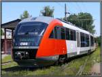 Diesel Triebwagen 5022 025 Desiro abgestellt nach einer Betriebsfahrt in Knittelfeld 15.07.2007