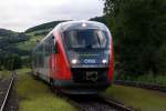 5022 036 fhrt nach einer regnerischen Nacht am Morgen des 16.08.2008 als REX 2701 nach Graz Hbf.