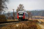 5022 004 fhrt am 05.01.2009 durch die trostlos wirkende Landschaft des Pinkatals als R2775 von Friedberg nach Oberwart.