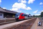 Urlaub 2009 Krnten - 5022 025 als Regionalzug von Wolsberg nach Klagenfurt. Ich fotografierte ihn am 9. Juli 2009 im Bahnhof Vlkermarkt - Khnsdorf.