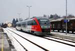 5022 045 als R2777 nach Oberwart. Altpinkafeld, 28.01.2010