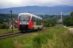 5022 051 fhrt als R2773 von Friedberg nach Oberwart. Riedlingsdorf, 01.06.2010