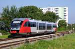 5022 040 fhrt am 22.08.2010 als R2773 von Friedberg nach Oberwart, hier kurz vor dem Zugendbahnhof.