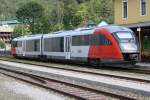 5022 060-5 wendet am 04.August 2012 im Bf. Puchberg am Schneeberg von R6421 auf R6424.