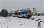 5022 045 als R 6423 (Wiener Neustadt - Puchberg am Schneeberg), aufgenommen bei der Ausfahrt aus Wiener Neustadt - 25.01.2013