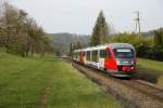 5022 053 und 5022 048 fahren am 1.04.2014 bei Laßnitzhöhe als Regionalzug Richtung Graz.