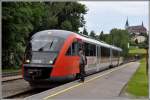 Regio3191 mit 5022 013-6 kurz vor der Abfahrt in Aigen-Schlägl nach Linz Urfahr. (30.06.2015)