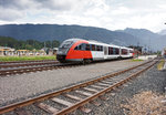 5022 030-8 als R 4816 (Kötschach-Mauthen - Villach Hbf) bei der Abfahrt in Hermagor.
Aufgenommen am 26.5.2016.