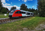 5022 027-4 hält als R 4813 (Villach Hbf - Kötschach-Mauthen) an der Bedarfshaltestelle Postran.