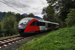 5022 021-7  Stadt Wolfsberg  fährt als R 4812 (Kötschach-Mauthen - Villach Hbf), kurz vor der Haltestelle Watschig vorüber.
Aufgenommen am 6.9.2016.