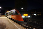 5022 032-4 wartet als R 4820 nach Villach Hbf im Bahnhof Kötschach-Mauthen auf seine Abfahrt.