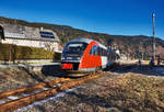 5022 029-0  St. Andrä/Lavanttal  fährt als R 4807 (Villach Hbf - Kötschach-Mauthen) aus dem Bahnhof Rattendorf-Jenig aus.
Aufgenommen am 8.12.2016.