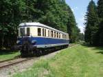 BB 5042.14 (VT42.14) auf der Strecke Bad Endorf - Obing zur 100 Jahr-Feier der Lokalbahn. Aufgenommen am 1. Juni 2008