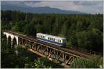 Dieseltriebwagen 5042 014 fhrt als Sdz E 17246 auf der Lavanttalbahn von Wolfsberg nach Knittelfeld.