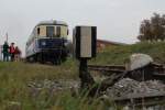 5042 014 auf dem Nachmittglichen ErlebnisZug Leiser Berge von Korneuburg nach Ernstbrunn, das Foto entstand in der Nhe der EK Wetzleinsdorf; am 30.10.2011