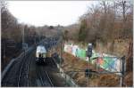 Der 5042 14 wurde am 5. Februar 2012 fr eine Sonderfahrt von Wien Meidling nach Ernstbrunn eingesetzt. Hier an der S-Bahn Stammstrecke im Wiener Schweizer Garten.