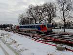 5047 069-9 erreicht als (R51-5964) den im Umbau befindlichen Bhf. Ried; 260105