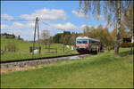 VT 5047.092-1 ist hier am 22.04.2026 um 12.37 Uhr bei Erdmannsdorf unterwegs nach Linz zum Mühlkreisbahnhof.