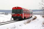5047 090  Manfred  am 22.01.2010 als R7777 nach Neckenmarkt-Horitschon, kurz vor der Hst.