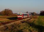 Der 5047 077 als REX nach Simbach am Inn am 16.11.2018 unterwegs bei Haidfeld.