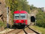 5047 012 verlsst hier Stein/Mautern am 24.9.2007 als R 6129 nach Krems an der Donau