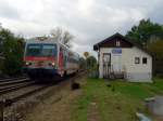 Der 5047 078 am 04.10.2008 bei der Durchfahrt an de Abzweigung Mining. 