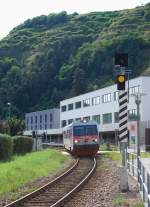 5047 060 bei der Einfahrt in die Hst. Krems/Donau Campus-Kunstmeile am 3.9.09