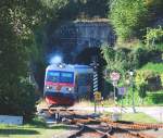 5047 047 kurz vor der Einfahrt in Drnstein-Oberloiben am 21.9.2010.