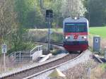 5047 070-7 befindet sich als R5948 im Gleisbogen bei KM20-0 auf der Innkreisbahn;110410