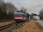 Der 5047 065 am 26.02.2012 unterwegs beim Abzweig Mining.