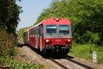 5047 090  Manfred  u. 5047 023 fahren gemeinsam als R7727 von Wiener Neustadt Hbf nach Deutschkreutz. Marz - Rohrbach, 20.05.2012