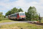 Die Triebwagen 5047 071-5 und 5047 072-3 treffen am 07.06.2013 gleich in Braunau am Inn ein.
