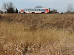 5047 061-6 als R5972 in der Steppe, bzw. kurz vor der Bahnhofseinfahrt Ried; 140322