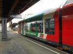 am 11.08.2014: Triebfahrzeug Stadler vor der Fahrt Richtung Weiz am Grazer Hauptbahnhof