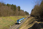 Am 3. April 2026 war 5063 008 als S61 8541 von Graz Hbf. nach Deutschlandsberg Stadt unterwegs. Hier konnte der Zug im Kaiserwald bei Premst�tten - Tobelbad fotografiert werden. 