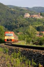 Wenige Tage vor dem Ende des Planmigen Betriebes der Reihe VT70, erwartete ich zwei seiner Art an der wohl berhmtesten Stelle der Graz Kflacher Eisenbahn auf dem Wieser Ast. R8551 am frhen Morgen des 28.Juni 2013