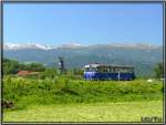 Schienenbus 5081.055-5 Sonderzug Knittelfeld - Pöls 
Fotografiert in Fohnsdorf ( Im Hintergrund der Zirbitzkogel und der Förderturm des alten Kohlebergwerks) 19.05.2007
