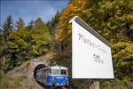 Kunstbauten gibt es genügend entlang der Erzbergbahn darunter auch 2 Tunnel. 
Der Plattentunnel endet direkt am Bahnhof Erzberg . 
13.10.2019