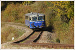 5081.563 und 5081.562 anlässlich einer Fotofahrt am 13.10.2019, aufgenommen bei der Retourfahrt von Erzberg nach Vordernberg auf der Südrampe der Erzbergbahn.