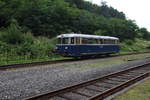 Fast wie vor 40 Jahren steht am 31.8.2020 der 5081.55 als SLP97289 im Bahnhof Laßnitzhöhe und wartet eine Zugkreuzung ab.