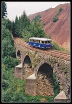 Bergfahrt des 5081.563 auf dem Sauerbrunngrabenviadukt am 19.08.2001.