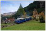 5081 562,563 und 564 bernahmen am 25.10.08 ab Eisenerz einen Teil der Fahrgste eines GEG Sonderzuges aus Salzburg, und brachte sie nach Vordernberg-Markt. Die Aufnahme, mit Blick auf den Erzberg, entstand bei der Fotostelle  Franzosenbichl  kurz nach Eisenerz. 