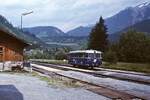 Im Juni 1987 verläßt 5081.001-9 den Bahnhof Neuberg und macht sich auf den Weg nach Mürzzuschlag