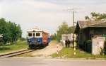 5144.04 am 19.Juni 1993 im Bf. Perchtoldsdorf. (Scan vom Fotopositiv) 


