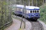 ÖSEK 6645.02 mit 5145.11 als SR 16443 (Scheibbs - Wieselburg/Erlauf) am 21.Oktober 2017 nahe der Haltestelle Sölling.