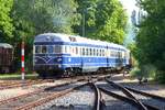 A-OSEK 5145.11 + 6645.02 als letzte Fahrzeuge der ersten Nebenfahrt des zweit�gigem Fotospezial  Dieselnostalgie im Weinviertel  am 22.August 2026 in Mistelbach LB.