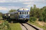 A-OSEK 5145.11 + 6645.02 beim zweit�gigem Fotospezial  Dieselnostalgie im Weinviertel  am 22.August 2026 beim Strecken-Km 62,2 der Lokalbahn Korneuburg - Hohenau.