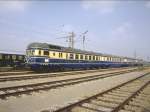 Strasshof im September 1987.Diesel-Triebzug 5145.11 (ex.VT 45)als Stdteschnellzug  Vindobona (Wien) an der Parade zum 150 Jahr Jubilum der sterreichischen Eisenbahnen.(Archiv P.Walter)